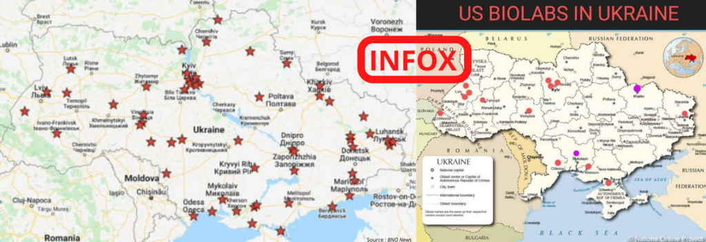 Cartes assemblées sur les réseaux sociaux pour justifier cette théorie complotiste.