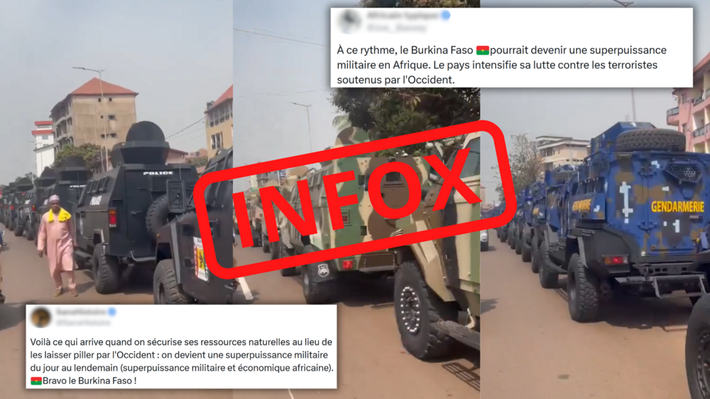 Burkina Faso: ce convoi militaire a en réalité été filmé en Guinée