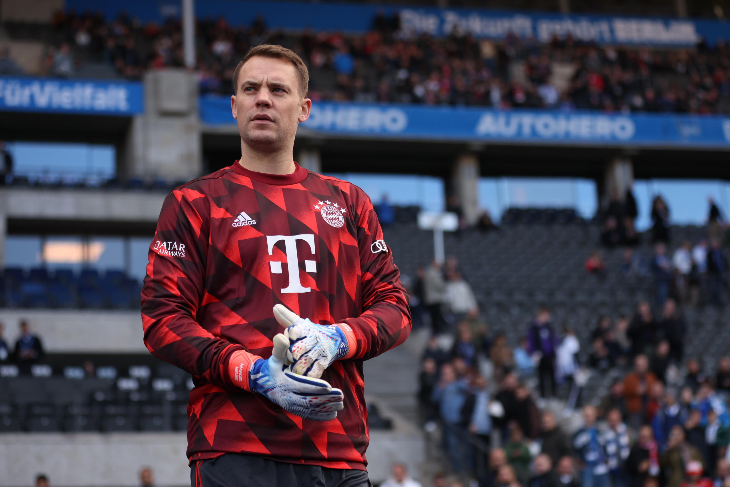 Manuel Neuer im Trikot des FC Bayern München während der Reise zu Hertha BSC am 5. November 2022