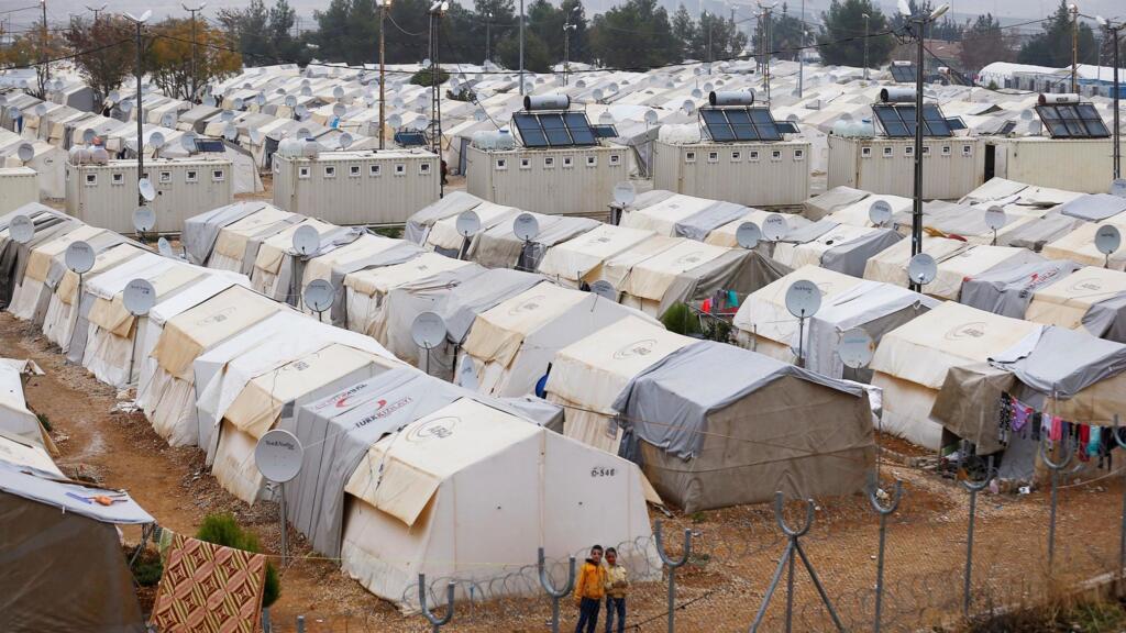 Syrian refugee camp in Turkish territory near Syrian border November 2019.