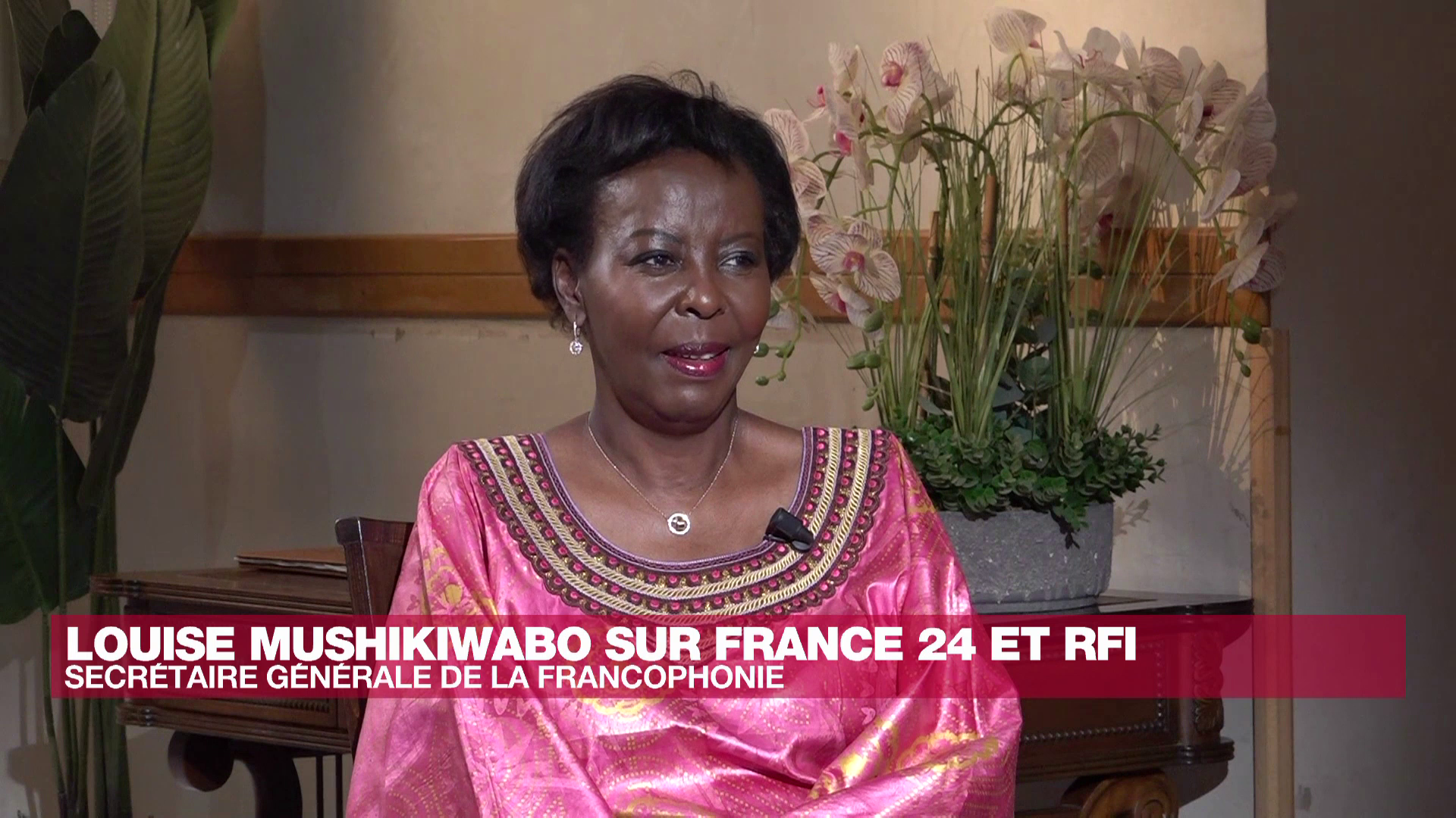 Louise Mushikiwabo à Djerba (Tunisie) le 18 novembre 2022.