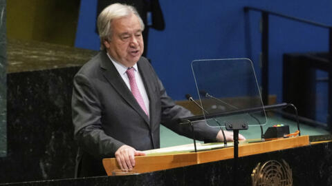 دبیرکل سازمان ملل، آنتونیو گوترش، مجمع عمومی سازمان ملل متحد، ۲ ژوئن ۲۰۲۵.