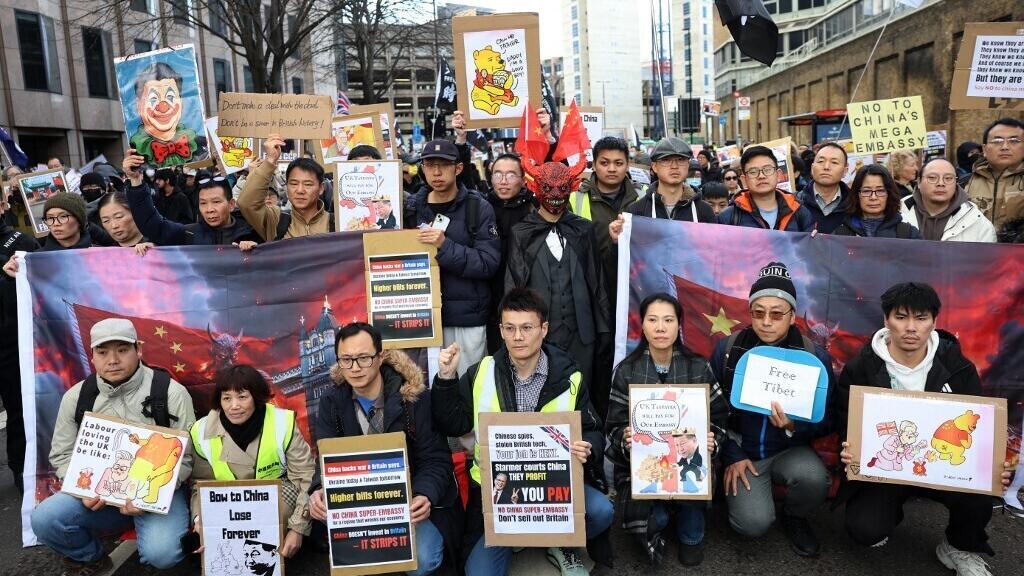 Royaume-Uni: manifestation à Londres contre la future méga-ambassade de Chine