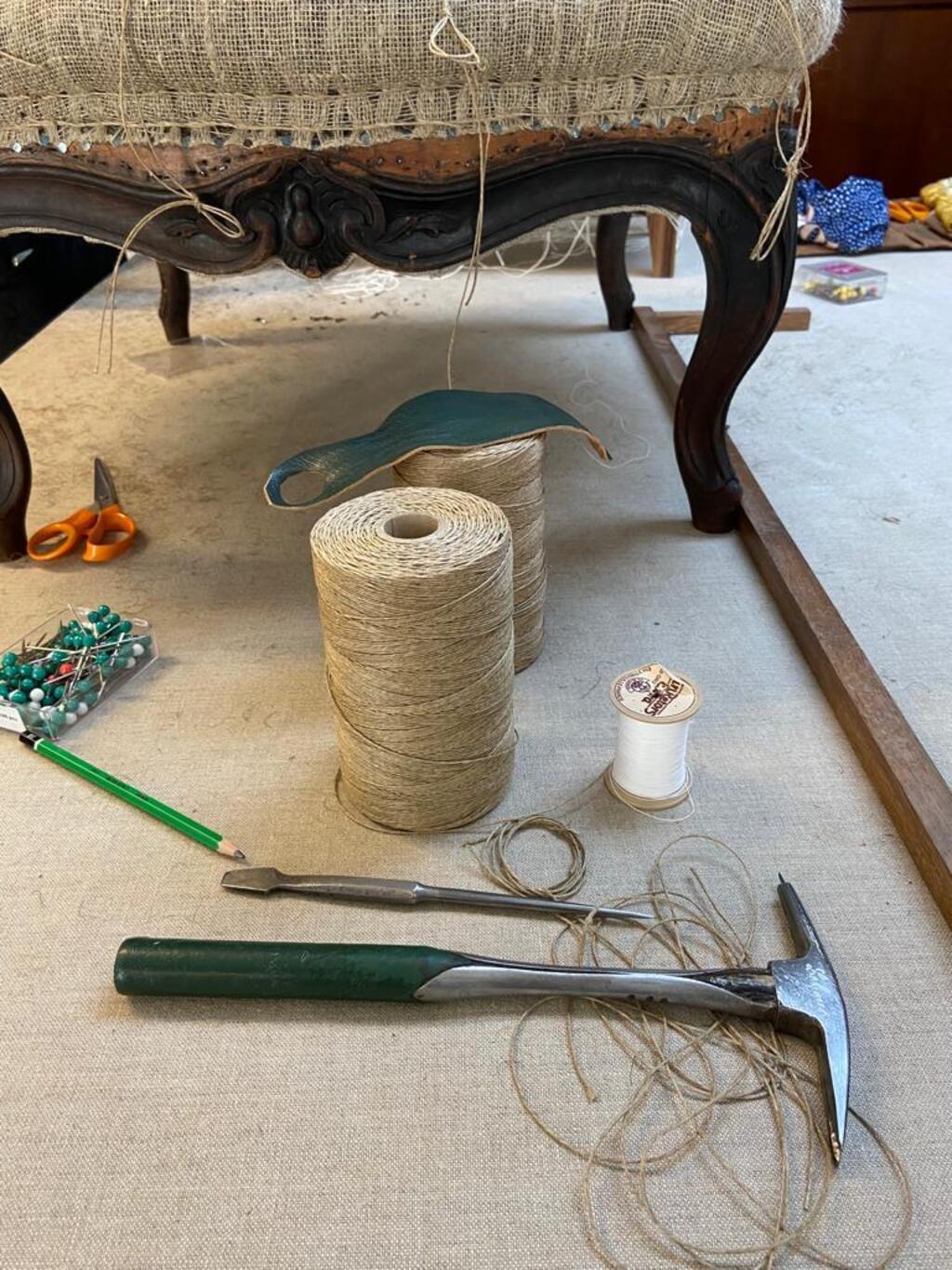 L'atelier des tapissiers au château de Versailles.