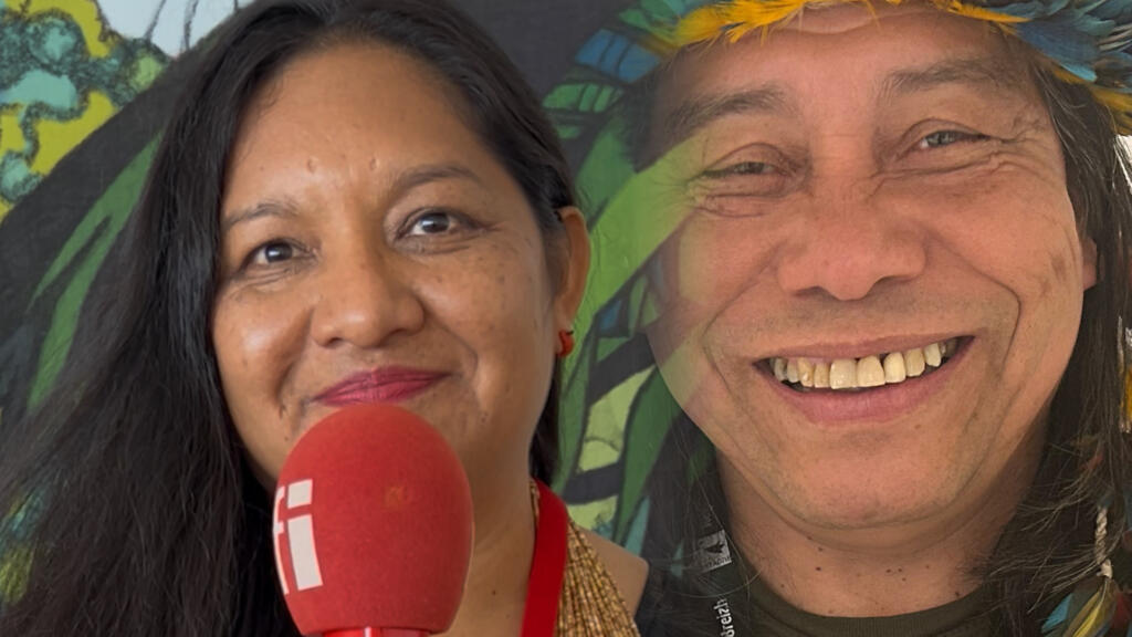 A diretora e roteirista Graciela Guarani e o escritor e professor Daniel Mundukuru, referência brasileira e mundial da literatura indígena.