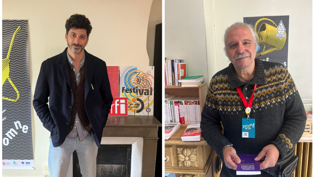 De gauche à droite :  Yacine Benyacoub et Amer Khalil.