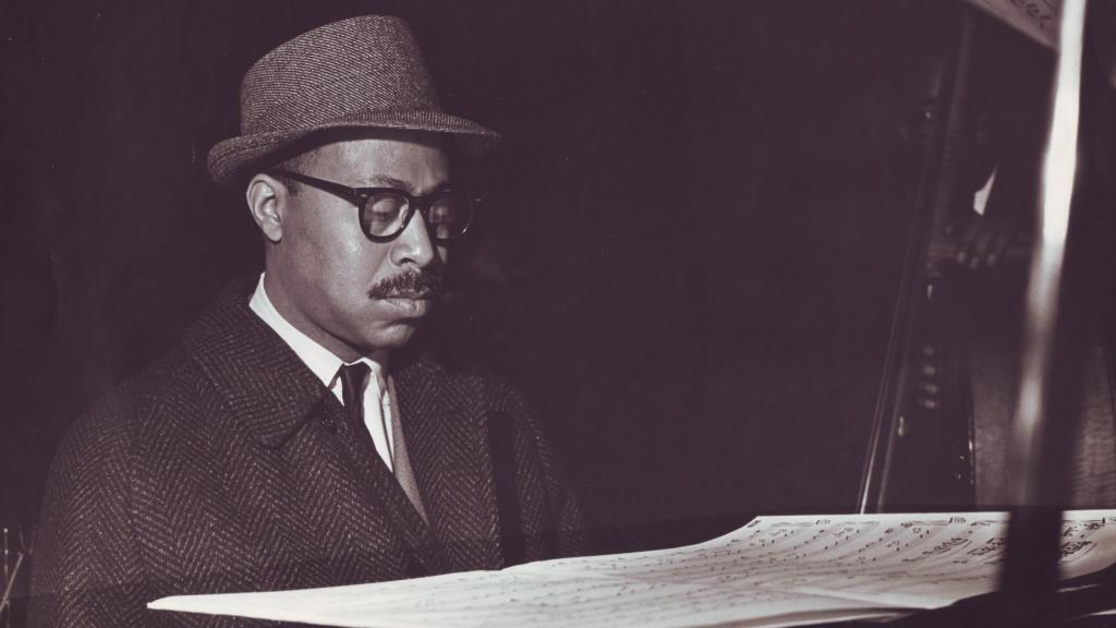 Tommy Flanagan sur scène à De Montfort Hall (Royaume-Uni), en 1963.