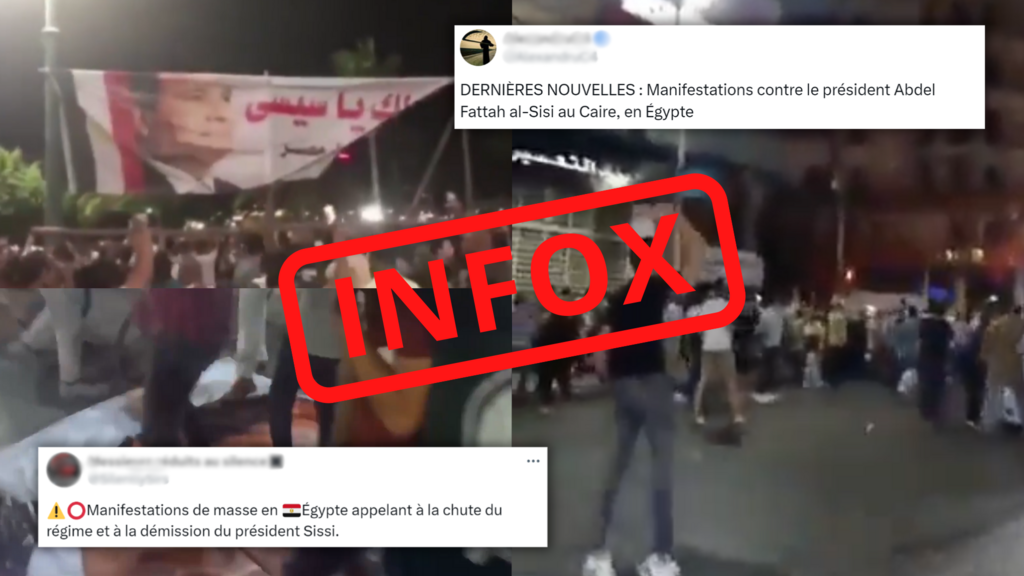 Contrairement à ce que prétendent plusieurs internautes, il n'y a pas eu de manifestation anti-régime ces derniers jours en Égypte.