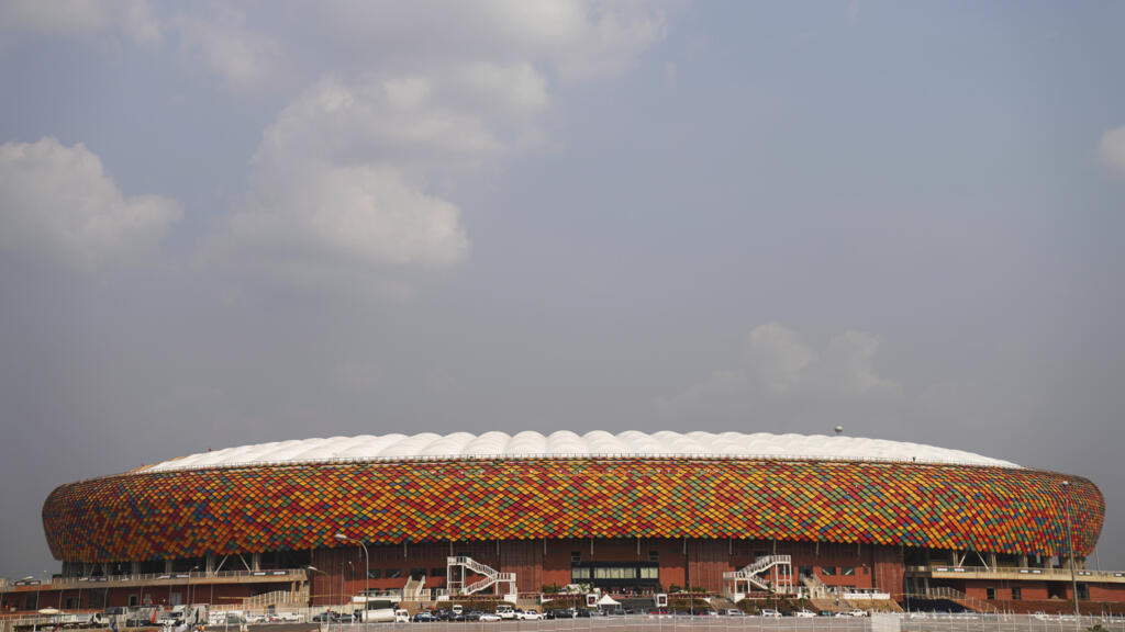 Le stade Olembé nouvellement construit à Yaoundé, au Cameroun, samedi 8 janvier 2022. 