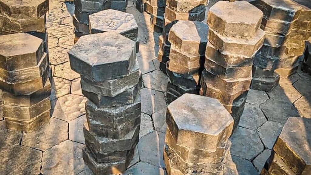 Les pavés en plastique recyclés sont utilisés ici comme revêtement de sol.