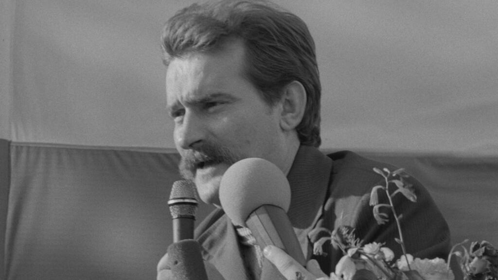 Lech Walesa, leader du mouvement Solidarnosc, dans le documentaire «Ouvriers 80».