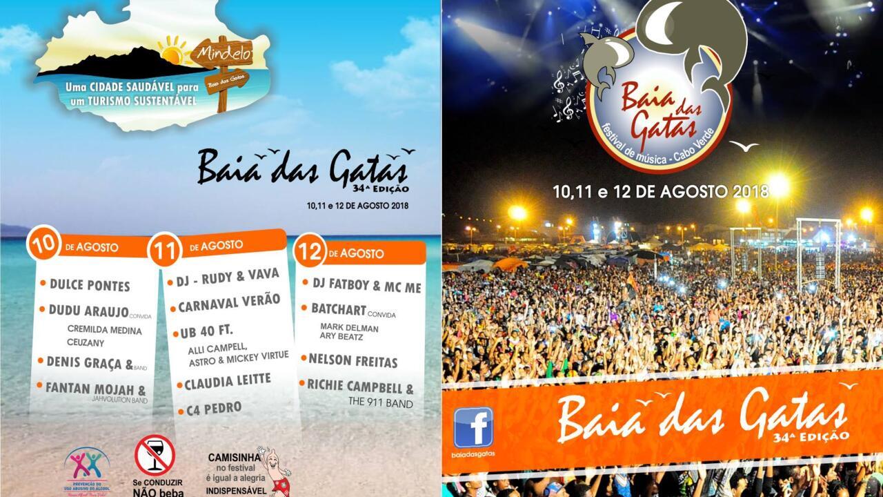 Cabo Verde fim Festival de Música da Baía das Gatas