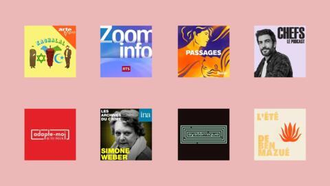 Huit podcasts sortis début 2025 que Matilde Meslin et L'atelier des médias vous recommandent d'écouter.