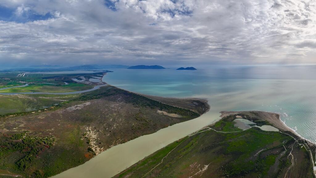 Le Delta de Vjosa, Albanie.