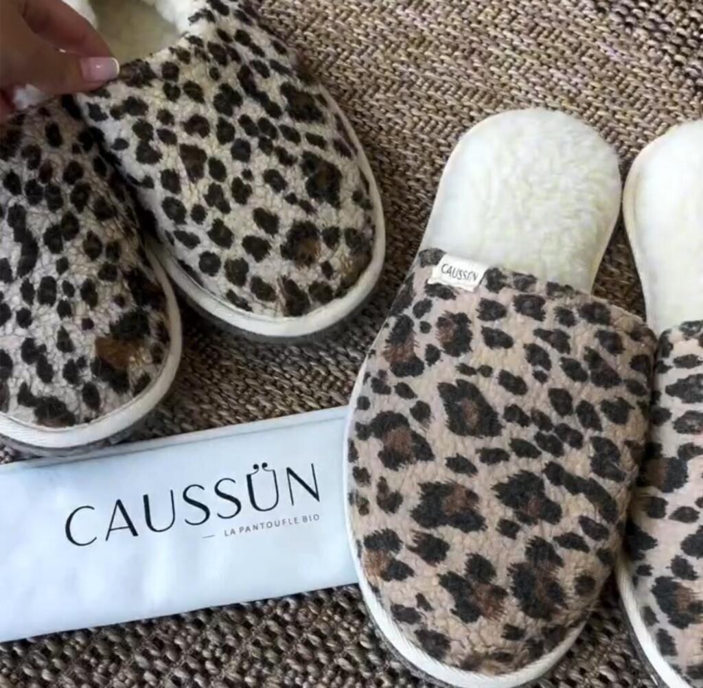 Chausson Caussün léopard.