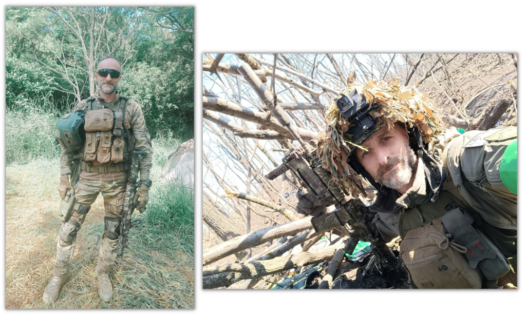 Béranger Minaud, volontaire dans la Légion internationale ukrainienne.