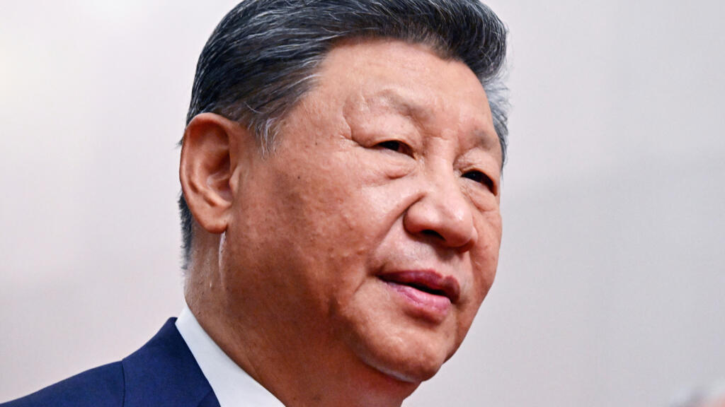 Chủ tịch Trung Quốc Tập Cận Bình tại Đại lễ đường Nhân dân ở Bắc Kinh, Trung Quốc, ngày 02/09/2025.