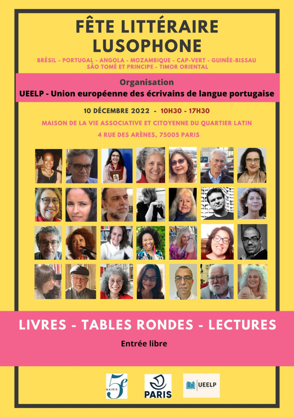 União Europeia de Escritores de Língua Portuguesa reúne autores lusófonos radicados na Europa.
