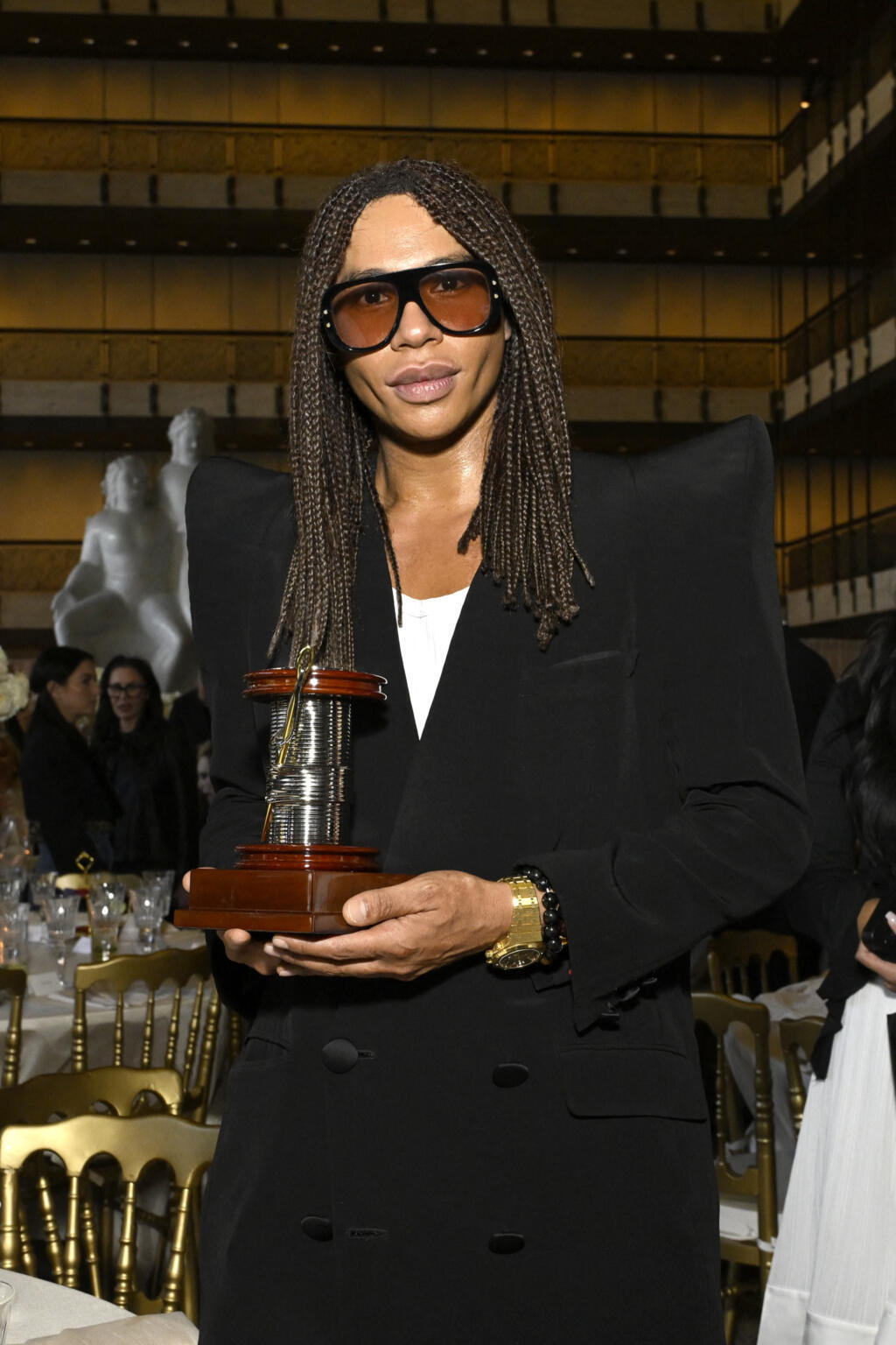Olivier Rousteing assiste au déjeuner du Couture Council 2025 en son honneur au David Koch Theatre du Lincoln Center, le 3 septembre 2025 à New York.