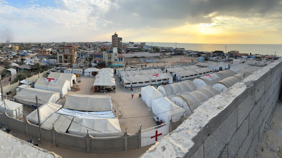 Hospitali ya dharura  iliyojengwa na ICRC eneo la Gaza