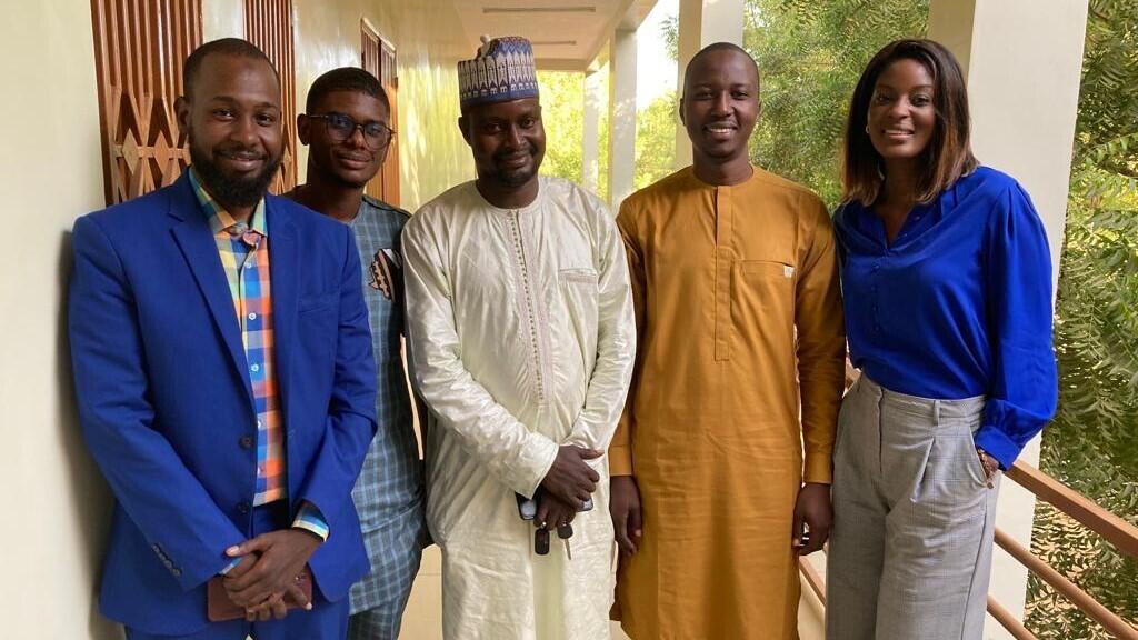 Abdoul Rachid Dangali, Lamine Moulaye Maïga, Ibrahim Nahantchi, Idrissa Tambari et Diara Ndiaye.