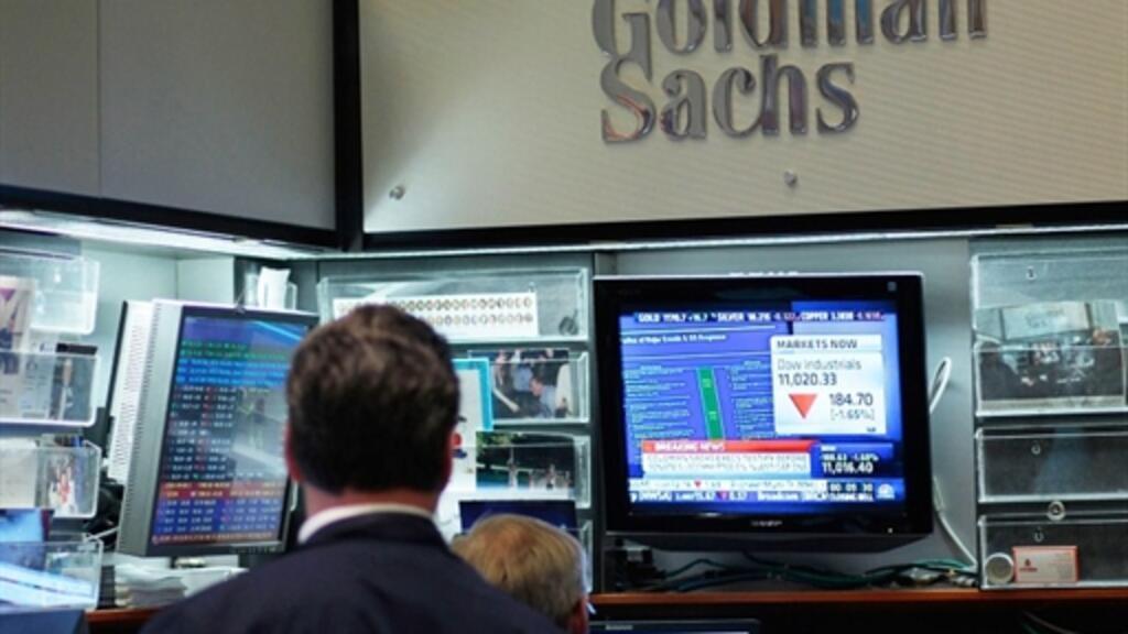 Le bureau de la banque américaine Goldman Sachs à la bourse de New York.