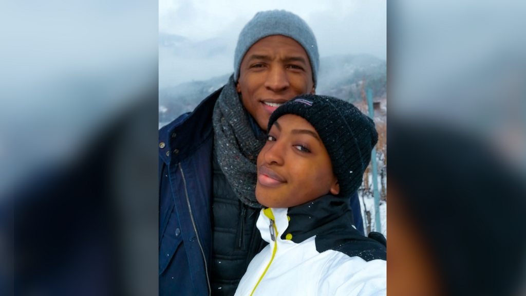 Ebony et son père Thierry Cham.
