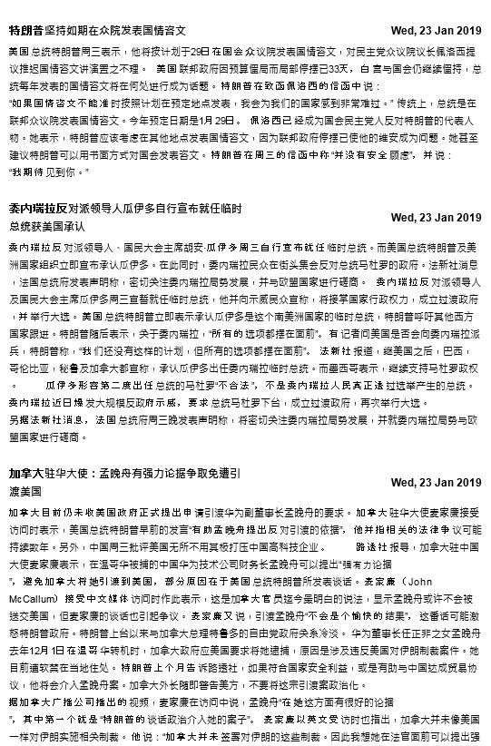 法广每天新闻信 （纯文本）