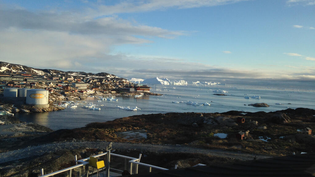 Ilulissat, ville la plus touristique du Groënland.
