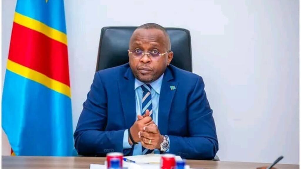Jacquemain Shabani, vice-Premier ministre congolais, ministre de l'Intérieur, de la Sécurité et de la Décentralisation.