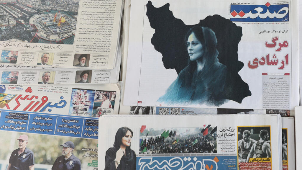 Mahsa Amini à la une de la presse iranienne, le 18 septembre 2022.