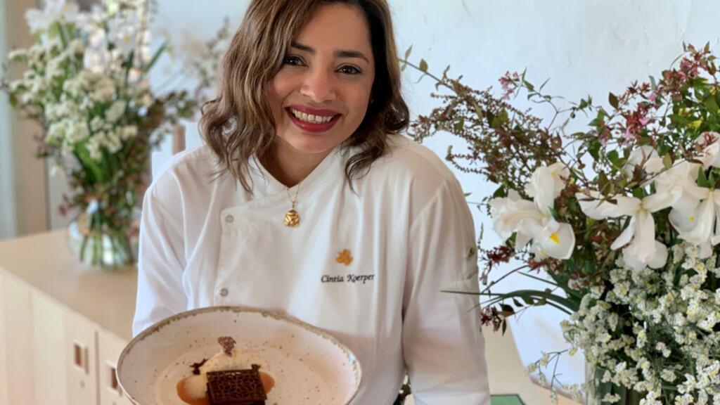 A chef confeiteira Cintia Koerper faz sucesso em Portugal com produtos paraenses em seus pratos.