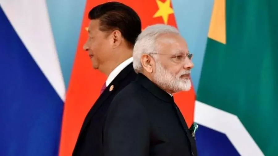 中国国家主席习近平与印度总理莫迪