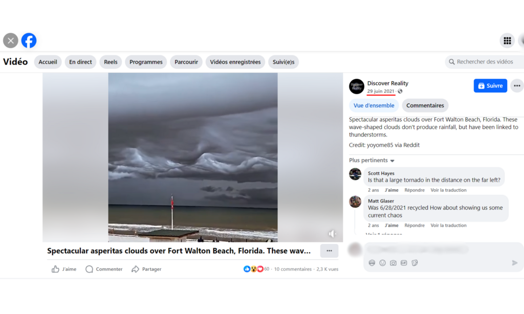 Cette vidéo n'a rien à voir avec l'ouragan Milton.