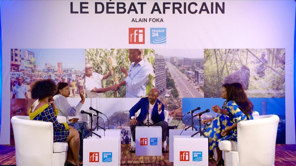 Alain Foka reçoit pour le Débat africain des femmes leaders congolaises (Kinshasa, avril 2021)
