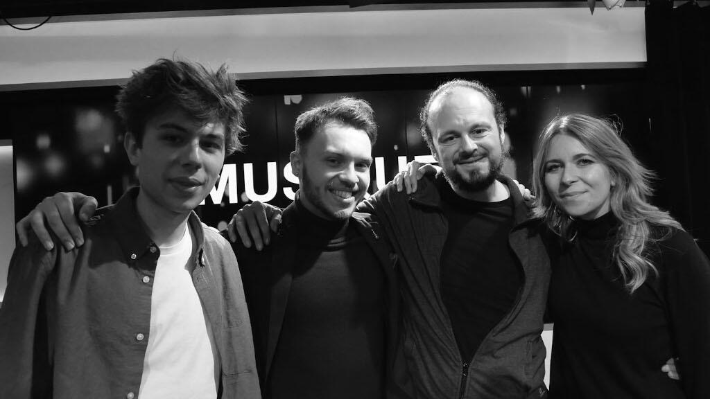 Antoine Boyer, Samuelito, Canito et Rocio Marquez à RFI.