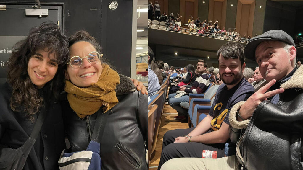 Laura Cahen et Anne Pacéo à la Philharmonie & Vladimir Cagnolari et Hadrien Touraud à la Philharmonie.