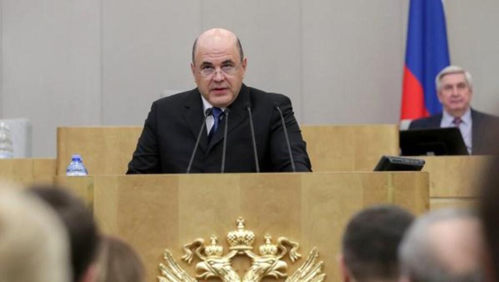 Le nouveau Premier ministre russe Mikhaïl Michoustine a délivré un bref discours devant la Douma, jeudi 16 janvier 2020.