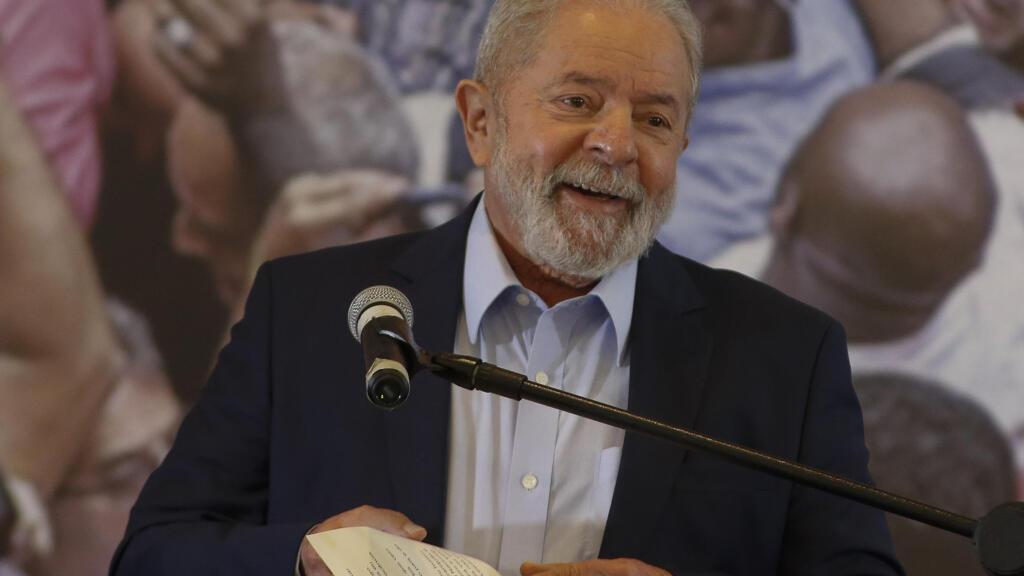 L'ex-président brésilien Luiz Inacio Lula da Silva, le 10 mars 2021.
