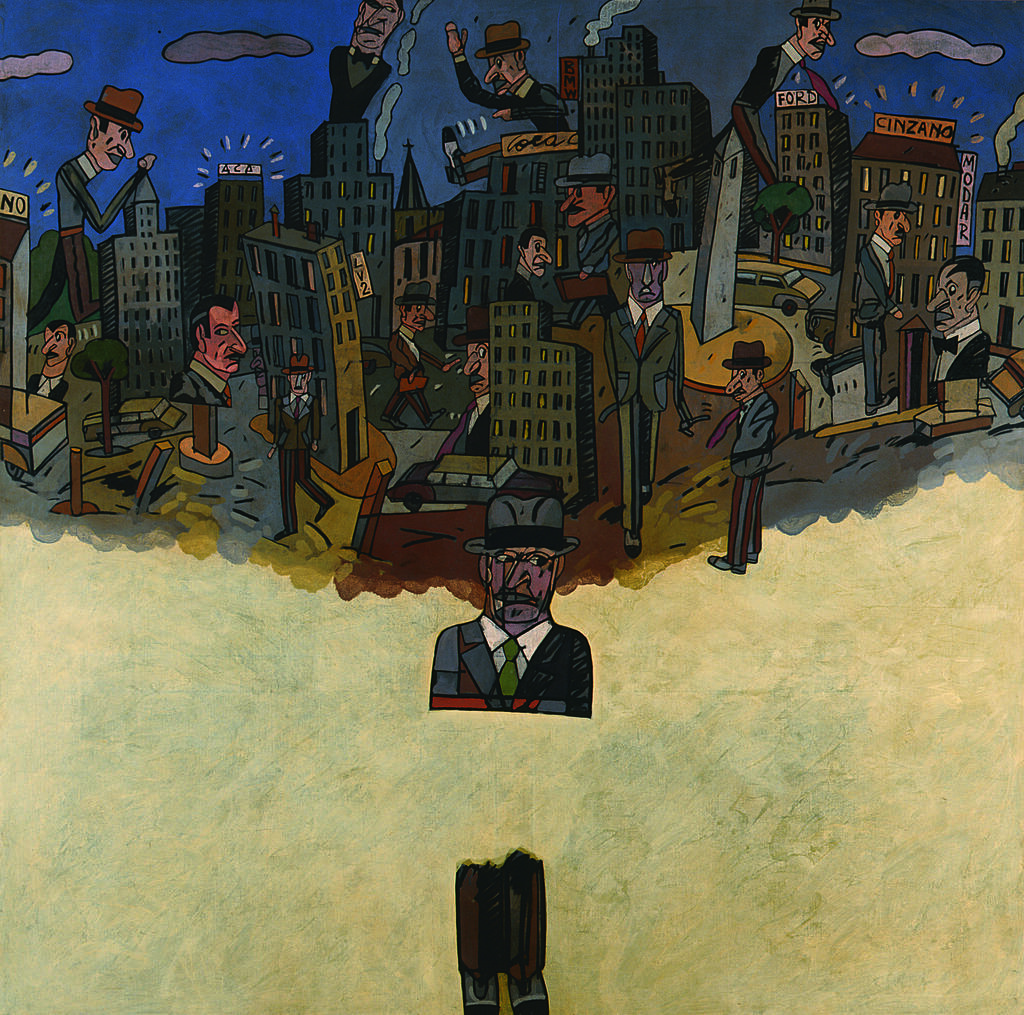 Obra do artista argentino Antonio Seguí exposta em "Paris et Nulle Part Ailleurs".