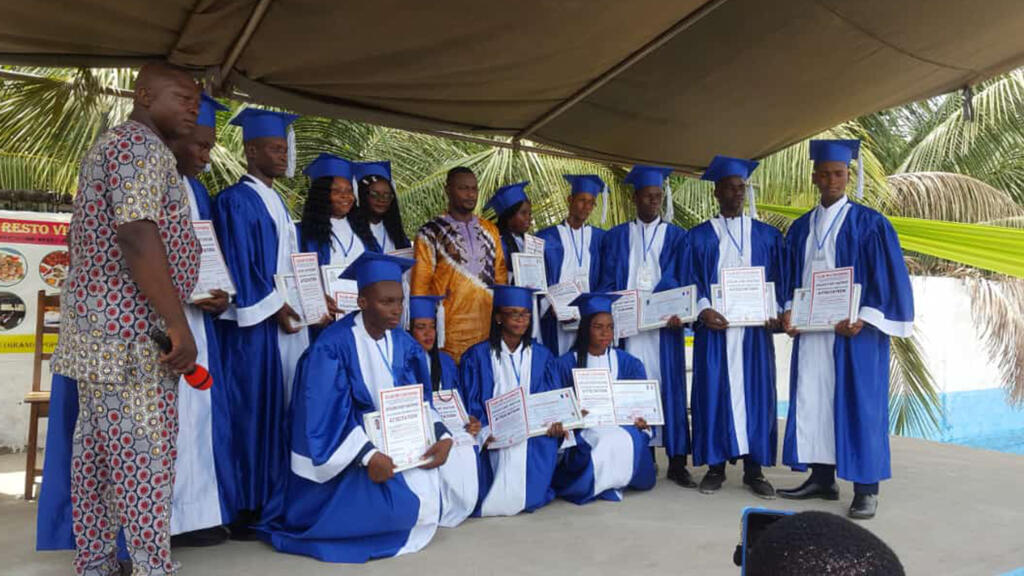 Remise des diplômes.