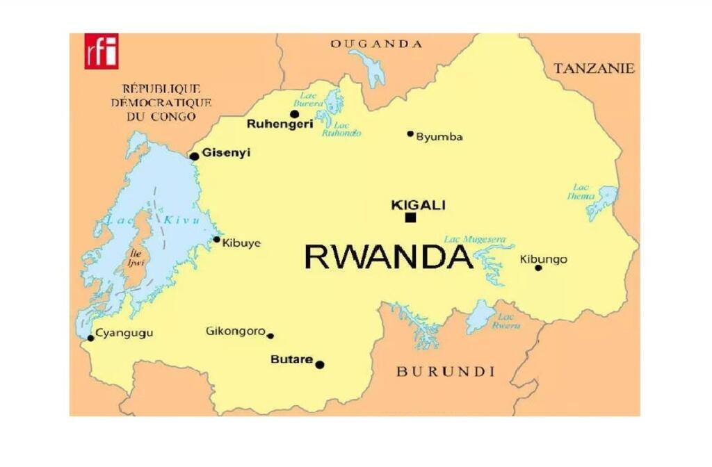 RFI Backoffice Data archive - carte du pays - Afrique - Rwanda