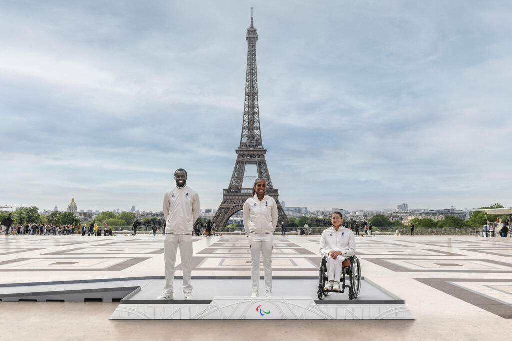 Podiums JO PARIS 2024 Trocadéro
