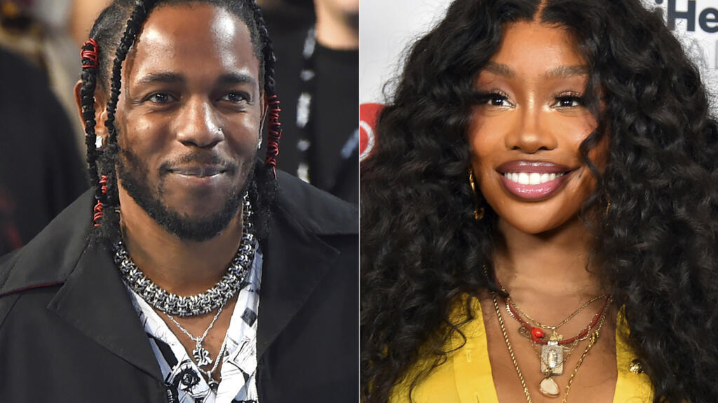Kendrick Lamar aux MTV Video SZA aux iHeartRadio Music Awards à Los Angeles le 1er avril 2024.