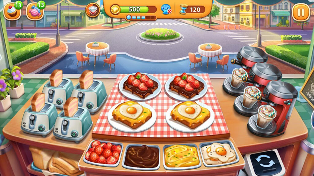 Cooking City sur Google Play, capture d'écran.