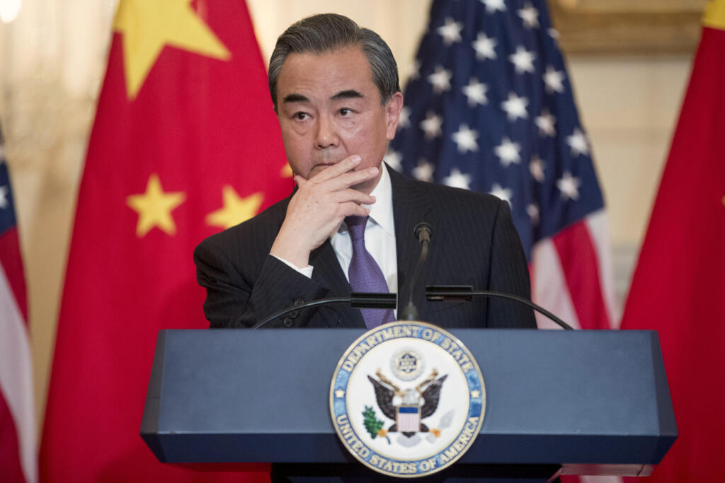 Le ministre des Affaires étrangères chinois Wang Yi en visite à Washington, en 2018.
