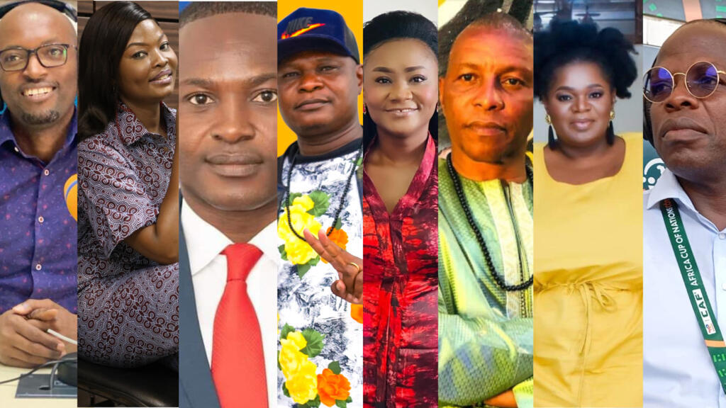 Nicolas Gatambi, Stéphanie Zongo, Wadson Désir, Mac Alex, Charlayn, Mory Touré, Kate Awanda et Ishiaka Adegboye.
