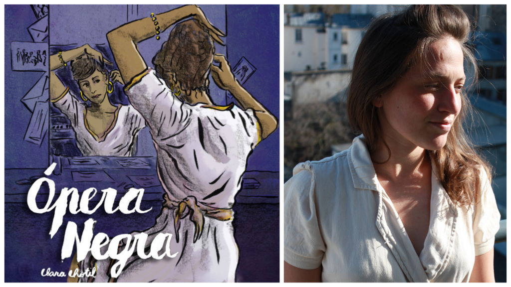 Clara Chotil, autora da revista em quadrinhos Ópera Negra.
