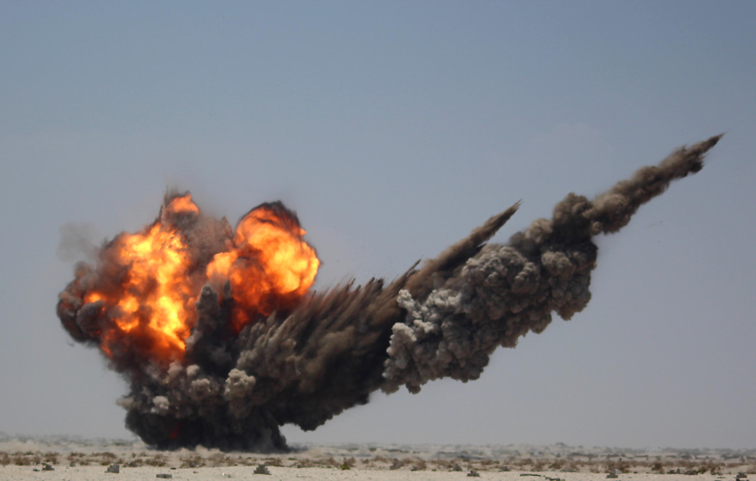 Control explosion. Control explosion