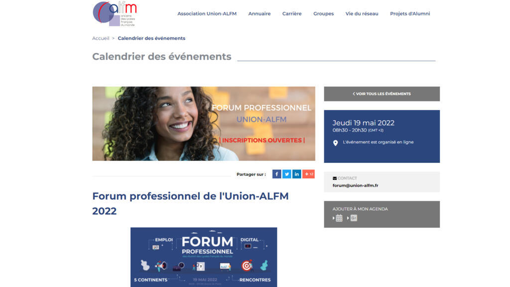 Site internet de l'Union-ALFM.